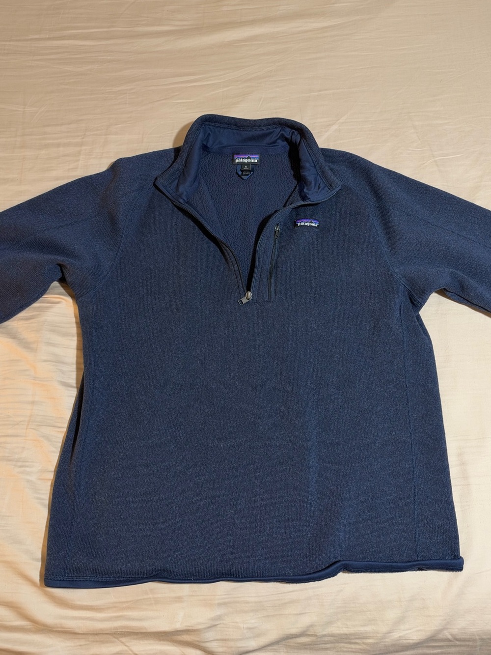 Patagonia M’s better sweater quarter zip XL navy
